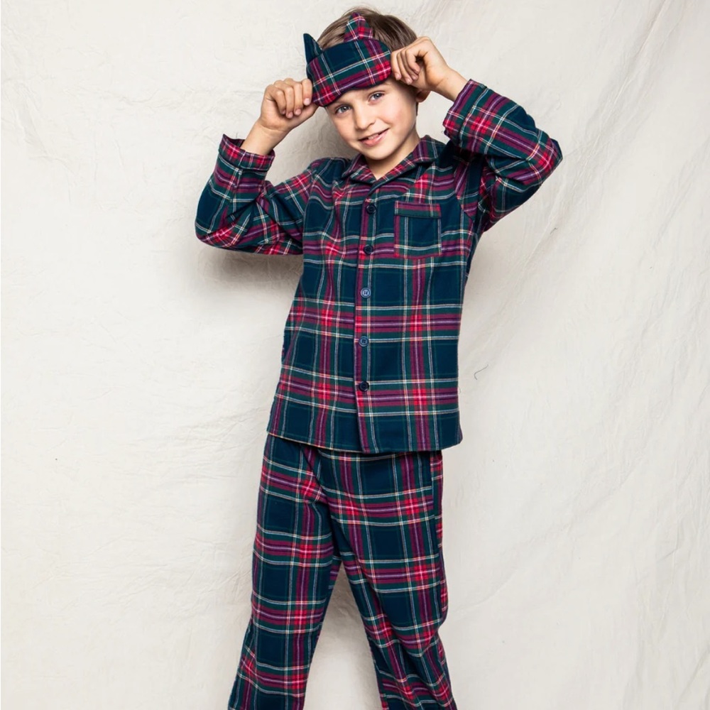 Petite Plume Children’s pajamas, Windsor Tartan